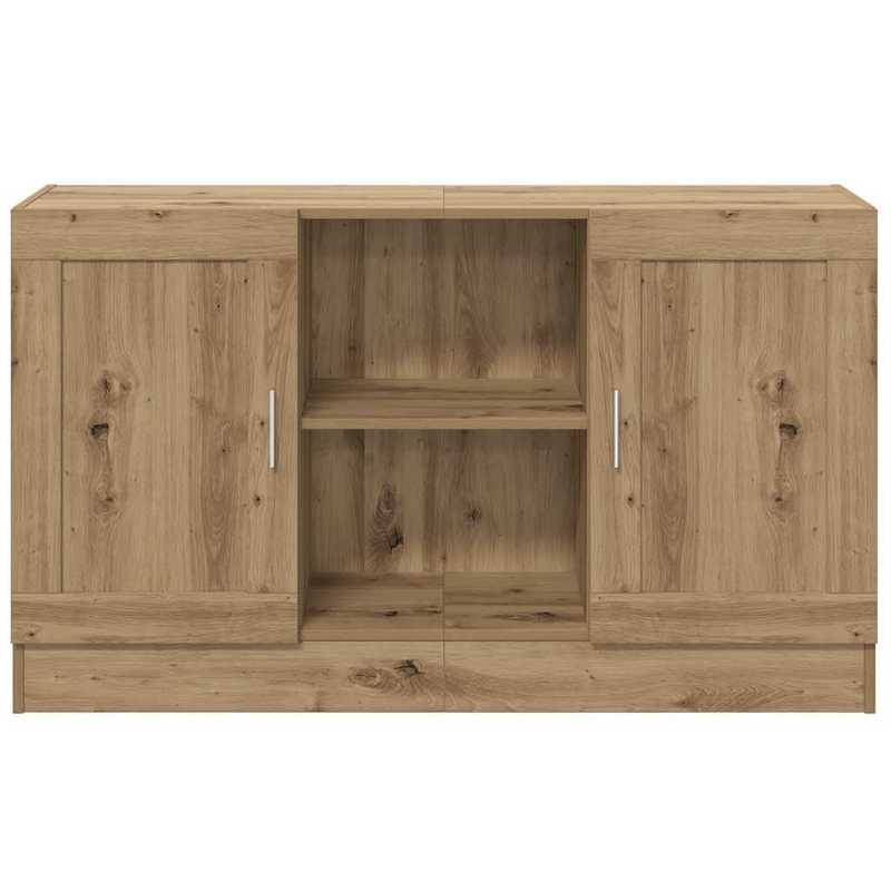 Simple Sideboard, Spacious Storage Cabinet with Display Shelf, Suitable for Kitchen, Living Room, Stylish Furniture, Provides Additional Storage Space And Home Decoration, Ensures Safety. Dresser 120X30.5X70 Cm Worked Artisan