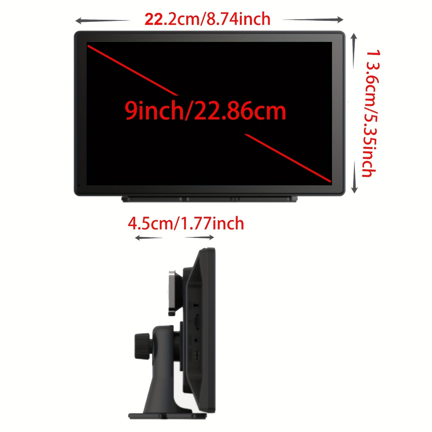 Draagbare Car Player – Autoradio – Multimedia Systeem – Navigatie – Infotainment – 9 Inch IPS+ 2.5D Touchscreen – Wireless CarPlay & Android Auto – Dual Lens Camera 2.5K Voor & 1080p Achter