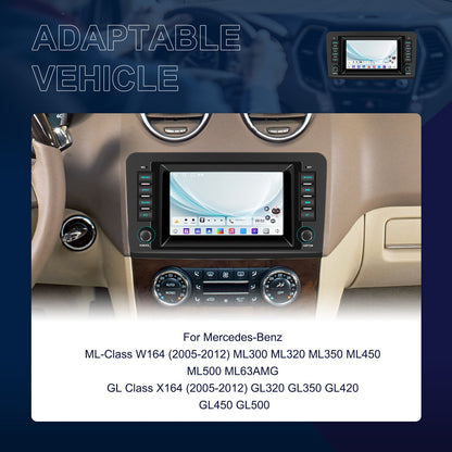 Android Autoradio – Multimedia Systeem – Infotainment Unit – Navigatie Radio – Auto Headunit – 7 Inch Touchscreen – Draadloze CarPlay & Android Auto – Android 15 2GB RAM 64GB Opslag – GPS Navigatie Met WiFi Updates