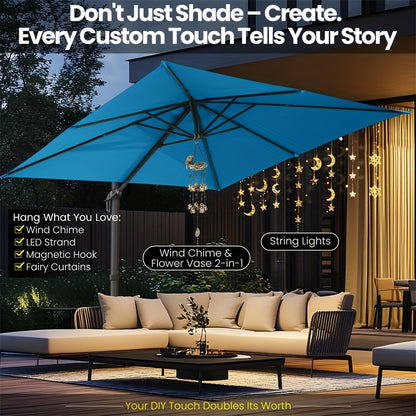 Buitenparasol – Tuinparasol – Terrasparasol – Schaduwparasol – 3x3 Meter – 360° Draaibaar – Hoogte Verstelbaar - Grijs