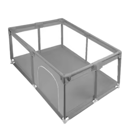 Baby Box – Kinderbox – Grote Speelbox – Kruipbox – Veilige Speelruimte Voor Baby's en Peuters – Robuuste Box Voor Binnen – 120x180x66 cm – Ideaal Voor Spelen en Ontdekken – Grijs