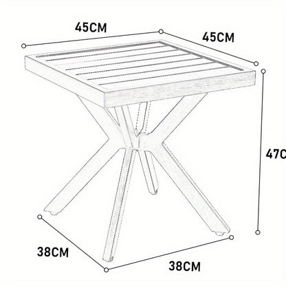 Aluminium Bijzettafel – Tafel – Bijzettafeltje – Bijzettafeltje Rond – Bijzettafel Vierkant – Weerbestendig – Lichtgewicht