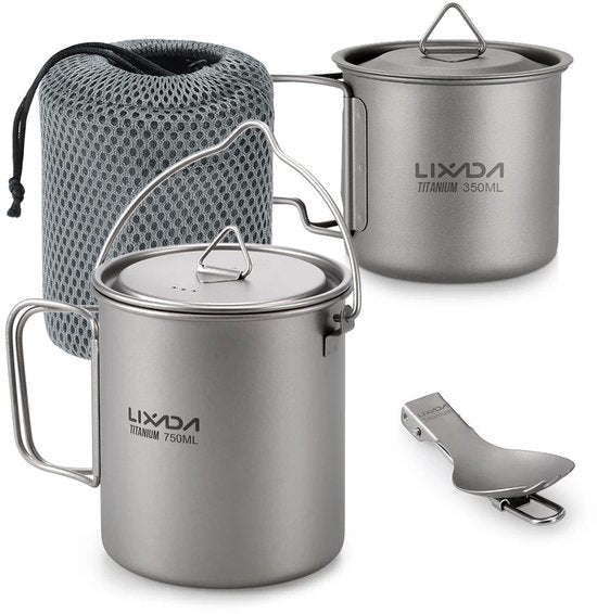 Kampeermok - Kamperen - Overleven - Overlevingsbenodigdheden - Picknick - Overleven - Titanium - QUORE