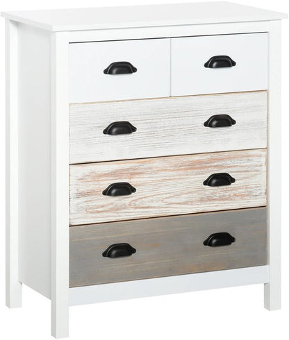 Kast - Dressoir - Opbergkast - Opbergkasten - Organizer - Woonkamerkast - 70 cm x 38 cm x 85 cm - Wit