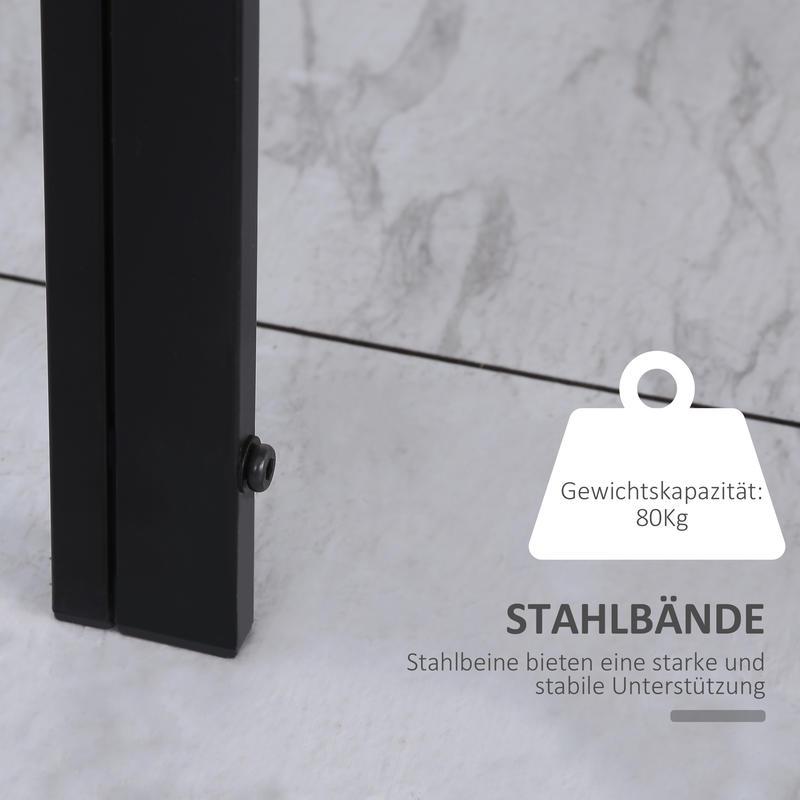 Eettafel – Keukentafel – Uitklapbare Tafel – Verstelbare Tafel – Kleine Eettafel – Modern Design – 120x60x75 cm – Hardhout & Zwart – Multifunctioneel en Ruimtebesparend