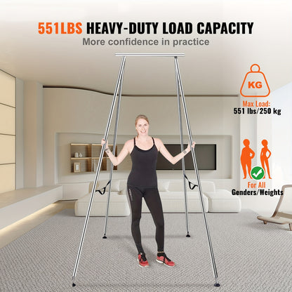 Luchtacrobatiek rek – Aerial Yoga Frame – Yogastandaard – Fitness Rek – Stretch Rek – Aluminiumlegering – 2,93 Meter Hoog – Minimalistisch Design