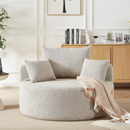 Eenpersoons Slaapstoel – Slaapfauteuil – Bedstoel – Slaapzetel – Slaapbank – Modern Beige Chenille – Direct Gebruiksklaar – Comfortabel Schuim