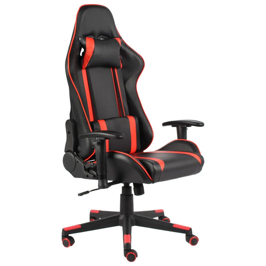Gamingstoel – Gamestoel – Bureaustoel – Computestoel – Racingstoel – Rood Zonder Voetensteun – Ergonomische Hoge Rugleuning – Verstelbare Zithoogte