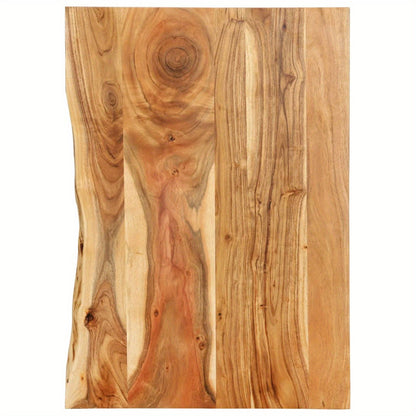 Badkamerblad – Wastafelblad – Wasbakblad – Badkamermeubelblad – Houten Blad – Solide Acaciahout – 80x52x2,5 cm – Duurzaam & Waterbestendig