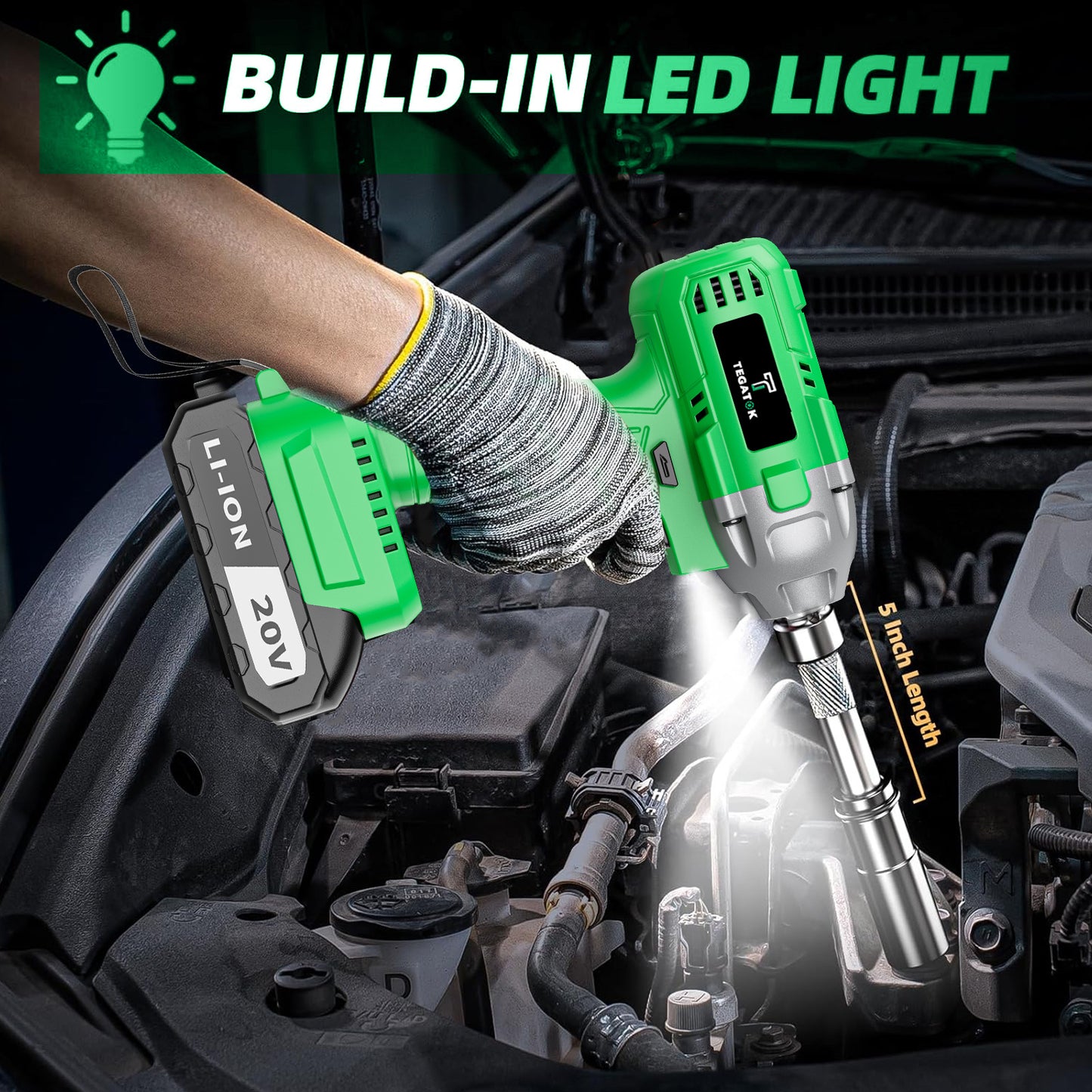 Accuboormachine – Slagschroevendraaier – Impact Schroevendraaier – Elektrische Momentsleutel – Draadloze Momentsleutel – 20V Brushless Motor – Snellader + Steeksleutelset & Tas