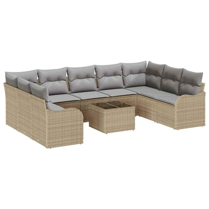 Tuinbank – Buitenbank – Loungeset – Balkonbank – Tuinmeubel – Modulair Ontwerp – Handgevlochten Weerbestendig Rattan