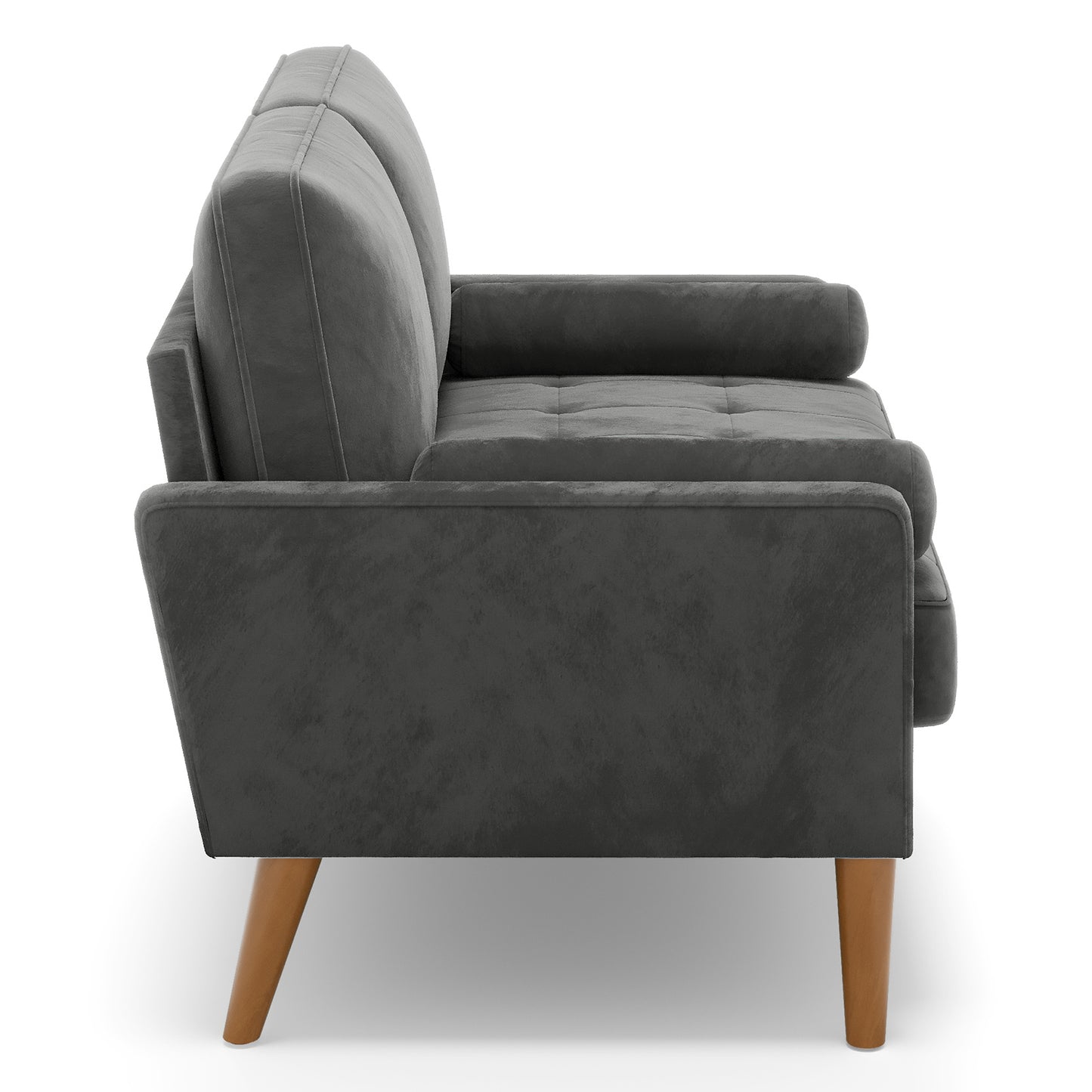 Tweezitsbank – 2-zitsbank – Loveseat – Sofa – Bankstel – Groen Velvet – Memory Foam Kussens – Houten Frame