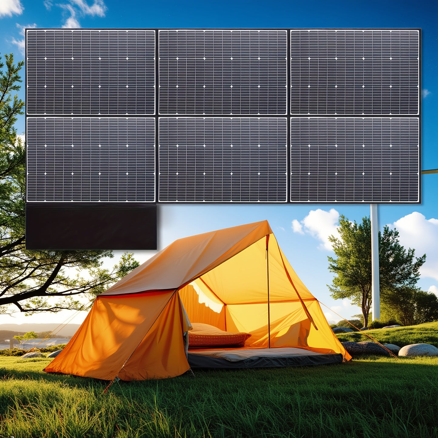 600W Vouwbare Zonnepaneelset – Mobiel Zonnepaneel – Draagbaar Zonnepaneel – Solar Paneel – Monokristallijn Silicium – Hoog Rendement – Compact Design