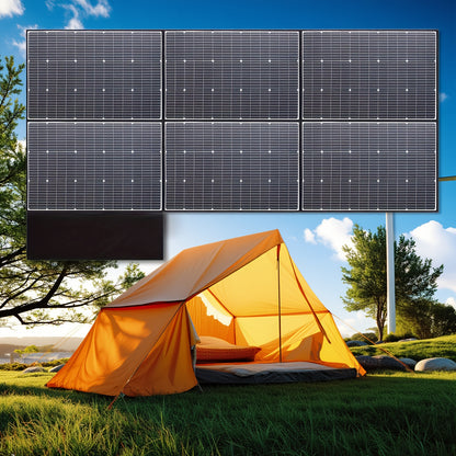 600W Vouwbare Zonnepaneelset – Mobiel Zonnepaneel – Draagbaar Zonnepaneel – Solar Paneel – Monokristallijn Silicium – Hoog Rendement – Compact Design