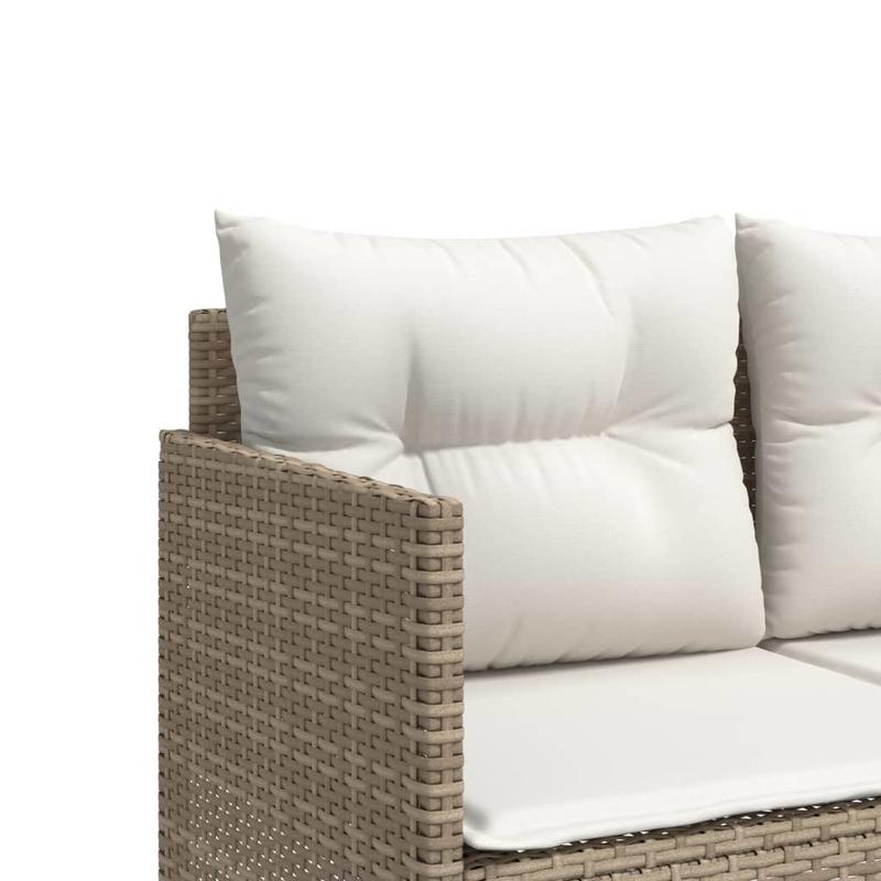 Ligstoel – Ligbed – Tuinstoel – Zonnebed – Poly Rattan Ligstoel Beige – Ergonomisch Design – Carbonstaal Frame