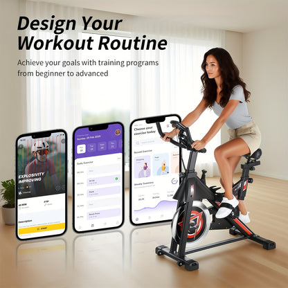 Hometrainer – Fitnessfiets – Indoorfietser – Exercise Bike – Fitnessapparaat – Magnetische Weerstand – Verstelbaar Zadel en Stuur – Max 150 kg Belastbaar