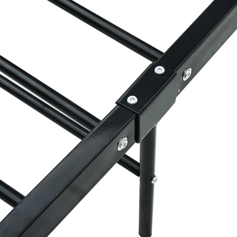 Bedframe – Bedombouw – Slaapbank – Ledikant – Bedframe Zwart Metaal – 180x200 cm – Ruimtebesparend – Eenvoudig Te Monteren