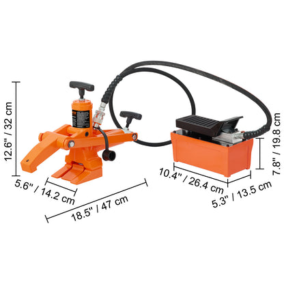Hydraulische Bead Breaker – Bandenbreker – Tire Bead Tool – Velgverwijderaar – Bandenlosser – 10.000 PSI Kracht – Duurzaam Q235B Staal – Oranje