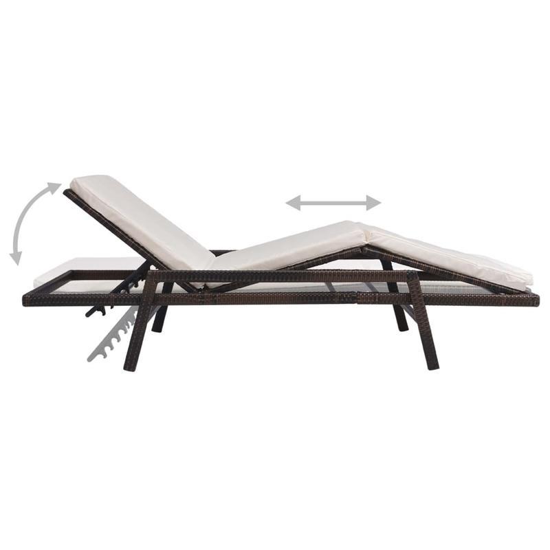 Loungestoel – Zonligstoel – Tuinstoel – Balkonstoel – Campingstoel – Ergonomisch Kussen – Duurzaam Dennenhout