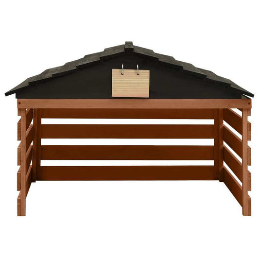 Afdekhoes Robotmaaier – Beschermhoes Robotgrasmaaier – Regenhoes Tuinmaaier – Waterafstotende Cover – Marrone Kleur – 78x74x54 cm – Duurzaam Non-Woven Material – Stevig Slijtvast Design