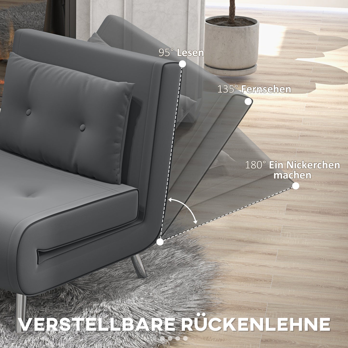 Armchair, Folding Chair with Bed Function, Single Sofa with Cushion, Guest Bed, Upholstered Sofa with Velvet Look, for Living Room, Bedroom, Blue, 77 X 88 X 83 Cm