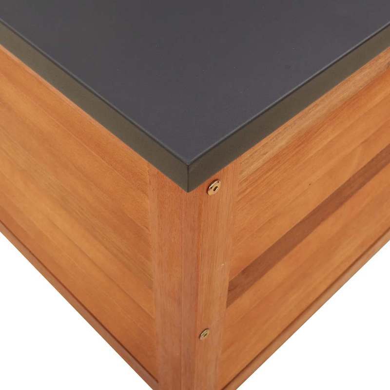 Gartenbox – Tuinkist – Opbergbox – Tuinkistje – Buitenbox – Massief Acaciahout – Weerbestendig & Duurzaam – 60 x 50 x 55 cm