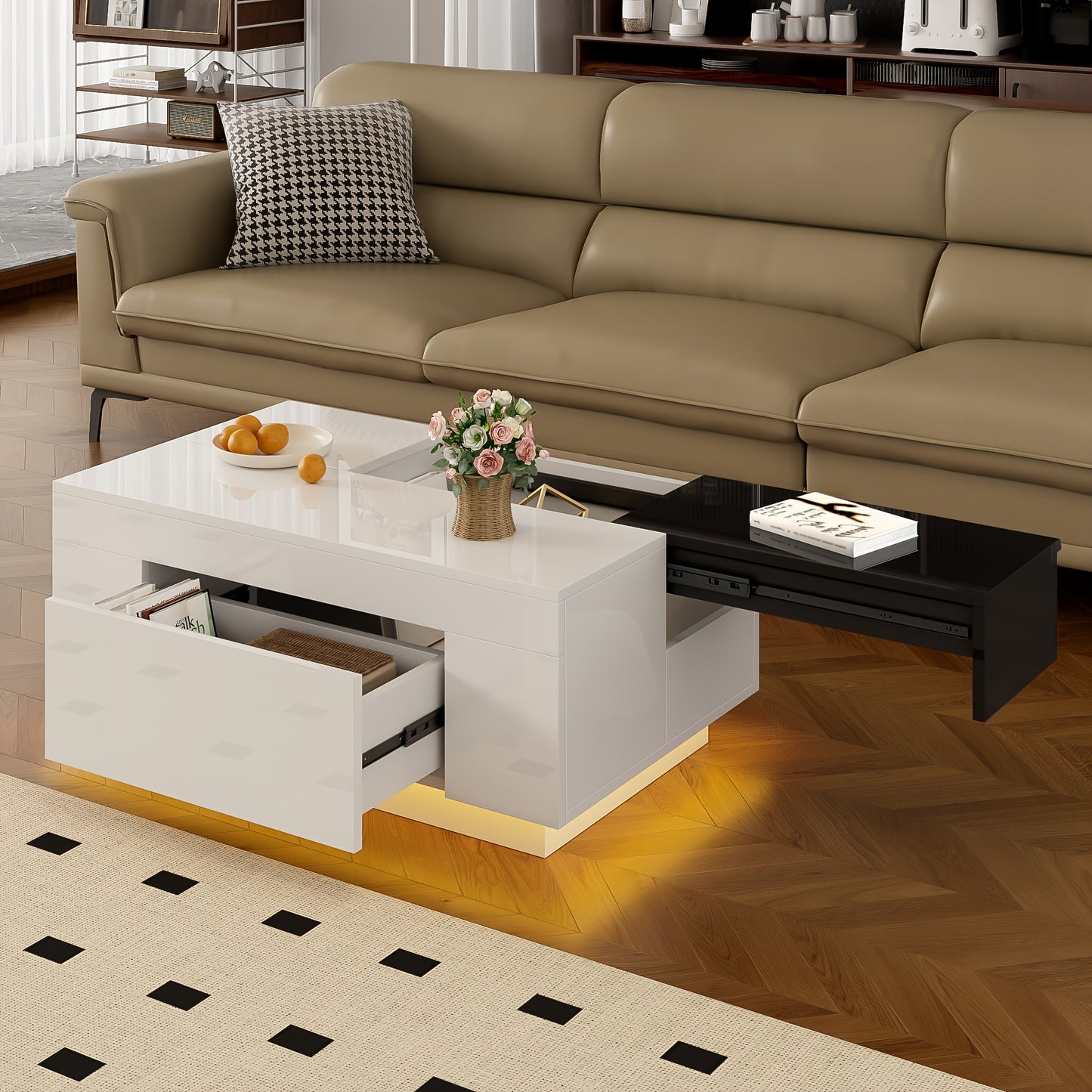 Opbergkast – Kapstok – Schoenenrek – Halmeubel – Wandkast – Zwart – Met Zitbankje en 3 Haken – Ruimtebesparend Design – Duurzaam Niet-Houten Materiaal