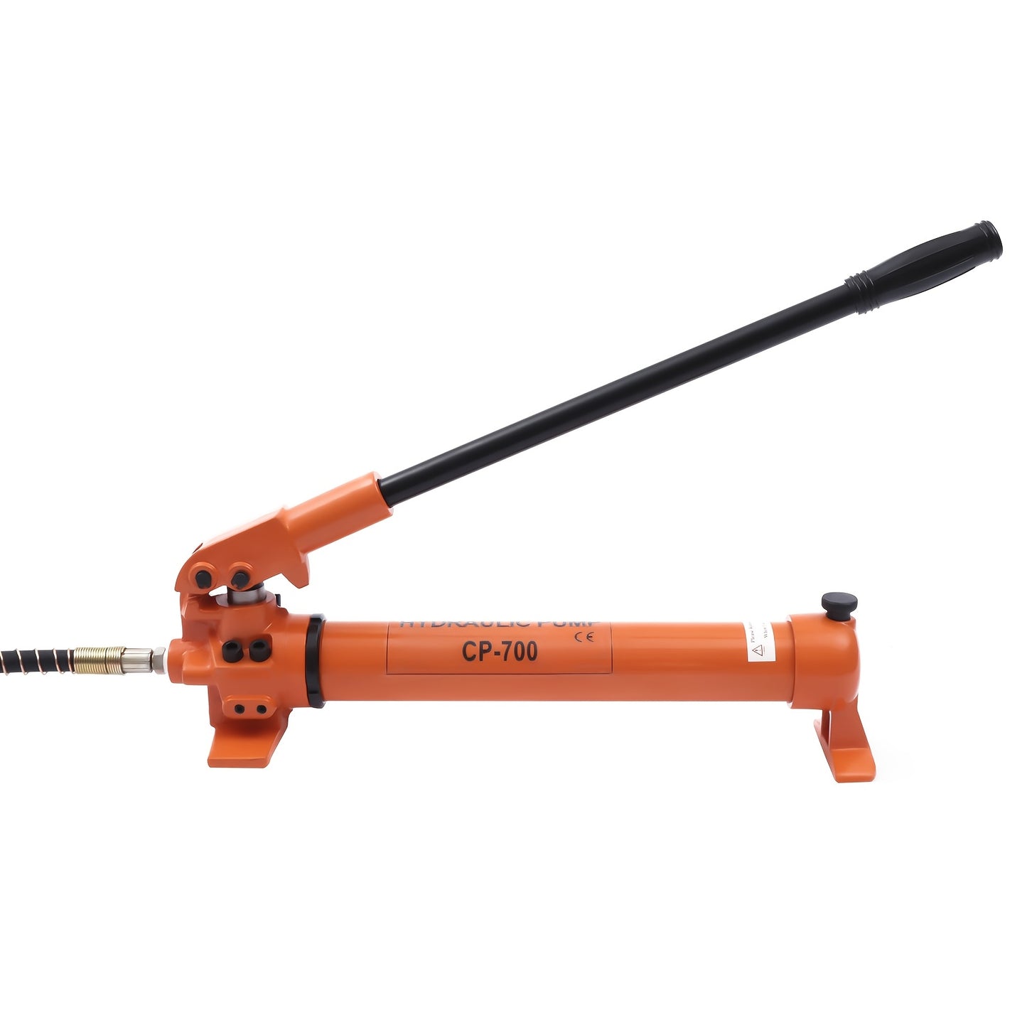 Handmatige Hydraulische Pomp – Hydraulische Handpomp – Drukpomp – Hydraulisch Bedieningspomp – Industriepomp – Oranje Variant – 70 Mpa Krachtige Druk – 200 cm Lange Flexibele Slang