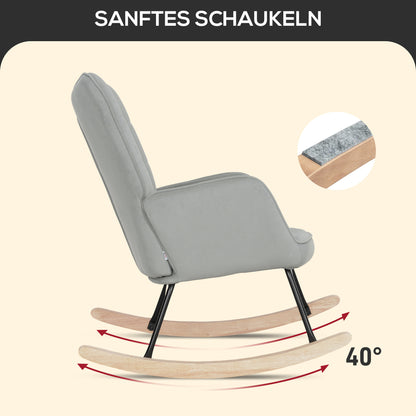 Witte Gestoffeerde Stoel – Zithoekstoel – Eetkamerstoel – Bureaustoel – Leesstoel – Rubberwood Frame – Afneembaar Zitkussen