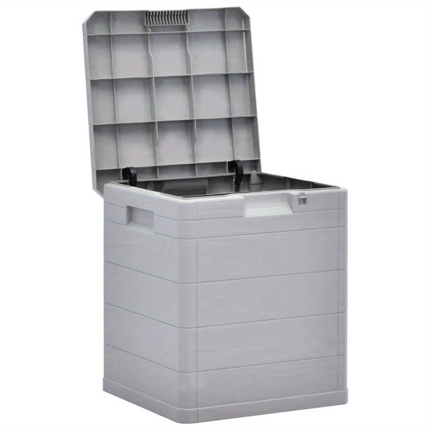 Tuinberging – Tuinbox – Buitenopslag – Opbergbox – Tuinkast – 90 Liter Inhoud – Weerbestendig Kunststof Met Houtlook