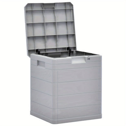 Tuinberging – Tuinbox – Buitenopslag – Opbergbox – Tuinkast – 90 Liter Inhoud – Weerbestendig Kunststof Met Houtlook