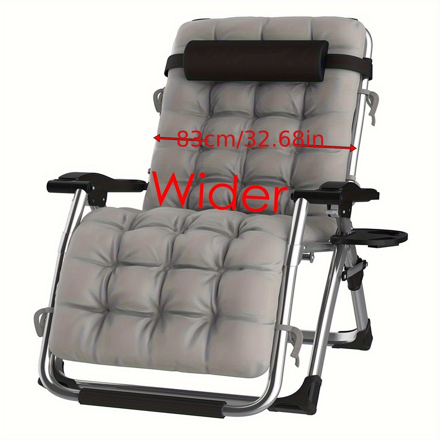 Ligbed – Zonnebed – Ligstoel – Relaxstoel – Tuinstoel – Opvouwbaar – Verstelbare Rugleuning – Stevig Carbonstaal Frame – Max. Draagvermogen 240 kg