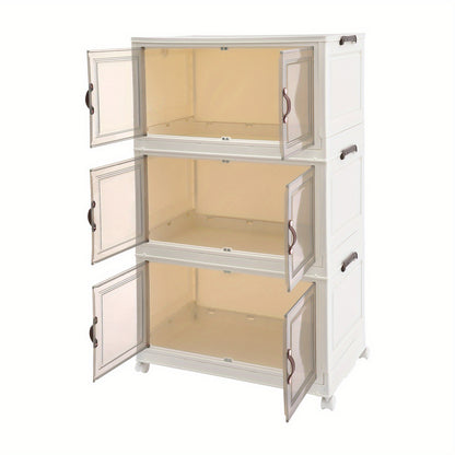 Opbergkast – Opbergbox – Opslagsysteem – Opbergrek – Opbergmeubel – Modulaire Indeling – Inclusief Zwenkwieltjes