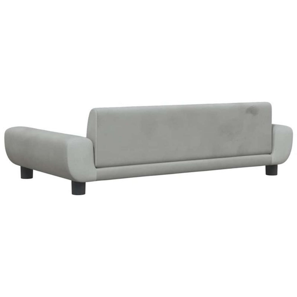 Dog bed light grey 100x54x33cm velvet Spacious, easy to clean, suitable for all seasons, removable, temporary.