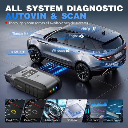 Auto Diagnose Scanner – OBD2 Scanner – Uitleesapparaat – Auto Diagnose Tool – Bi-directionele Scanner – 16+ Resetfuncties – Draadloos Met Lifetime Updates