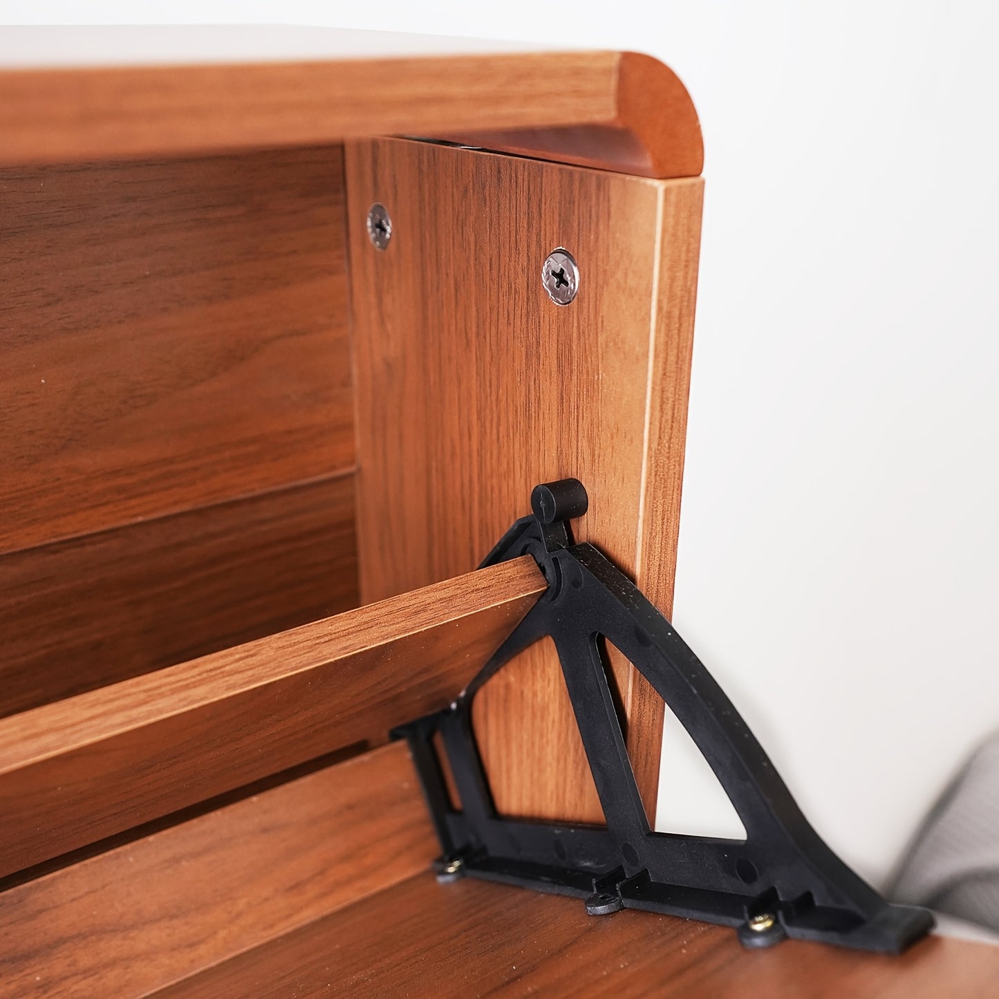 Schoenenkast – Schoenenrek – Schoenenopberger – Hal Organizer – Schoenenkast Met Klapfront – Hout – Voor 15 Paar Schoenen – Modern Bruin Wit – Ruimtebesparend Design