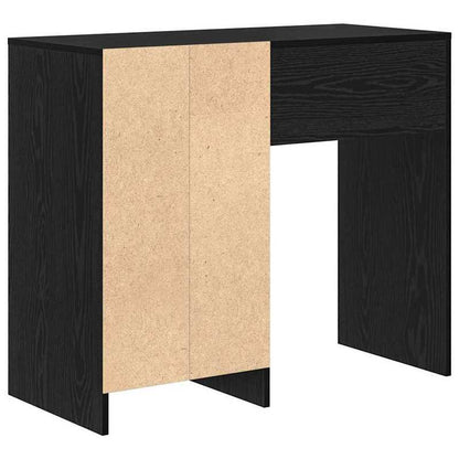 Bureau – Schrijftafel – Thuiskantoor Desk – Modern Bureau – Eigentijds Bureau – Massief Hout – 90 x 37,5 x 75 cm – Zwart Eikenhout