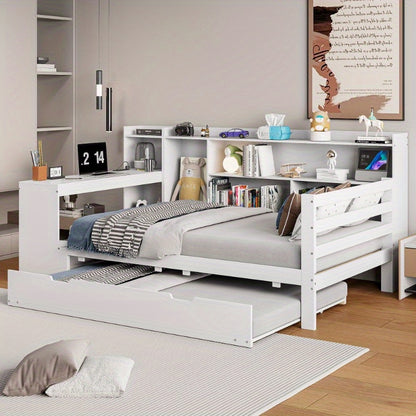 Sofa Bed – Slaapbank – Bedbank – Klikklakbank – Logeerbed – Ruimtebesparend Ontwerp – Ingebouwd Bureau Met Opberglades