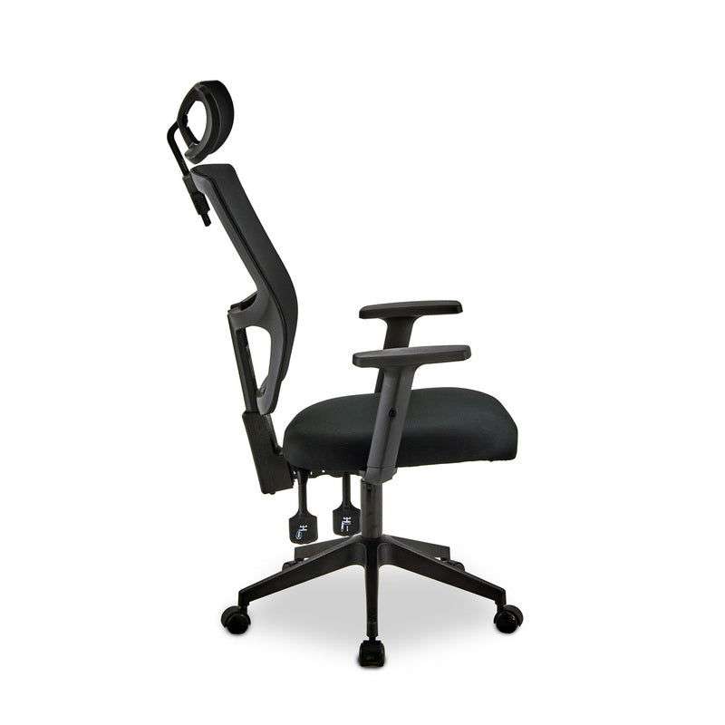 Bureaustoel – Ergonomische Stoel – Office Chair – Gamingstoel – Draaistoel – Verstelbare Hoofdsteun – Mesh Rugleuning