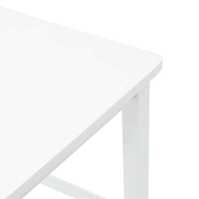 Barstoel – Barkruk – Barstoelen – Keukenstoel – Barkrukken – Set Van 2 – Wit – Massief Hout – Met Rugleuning – Eenvoudig In Elkaar Te Zetten