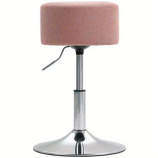 Barkruk – Keukenkruk – Barstoel – Barkrukken – Kruk – Verstelbare Hoogte – Ergonomische Corduroy Bekleding – Metalen Frame – Stevig – Compact Opvouwbaar Design