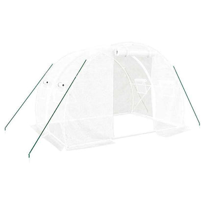Kweekkas – Tuinkas – Broeikas – Plantenkas – Serre Bianco – Wit Stalen Frame – 6 m² Oppervlakte - 3x2x2m