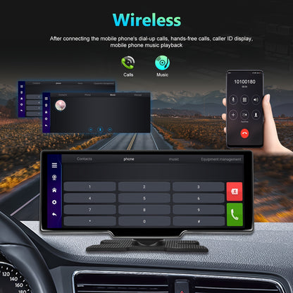 CarPlay Multimedia Unit – Android Car Stereo – Auto Radio – Touchscreen Navigatie – Dashboard Head Unit – 17,78 cm Scherm – Draadloze Connectiviteit & Achteruitrijcamera met DVR