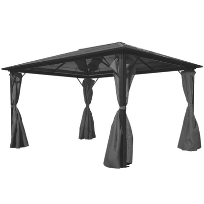Tuinpaviljoen – Prieel – Partytent – Pergola – Overkapping – 400x300 cm – Aluminium Frame – UV-bestendig Polycarbonaat Dak