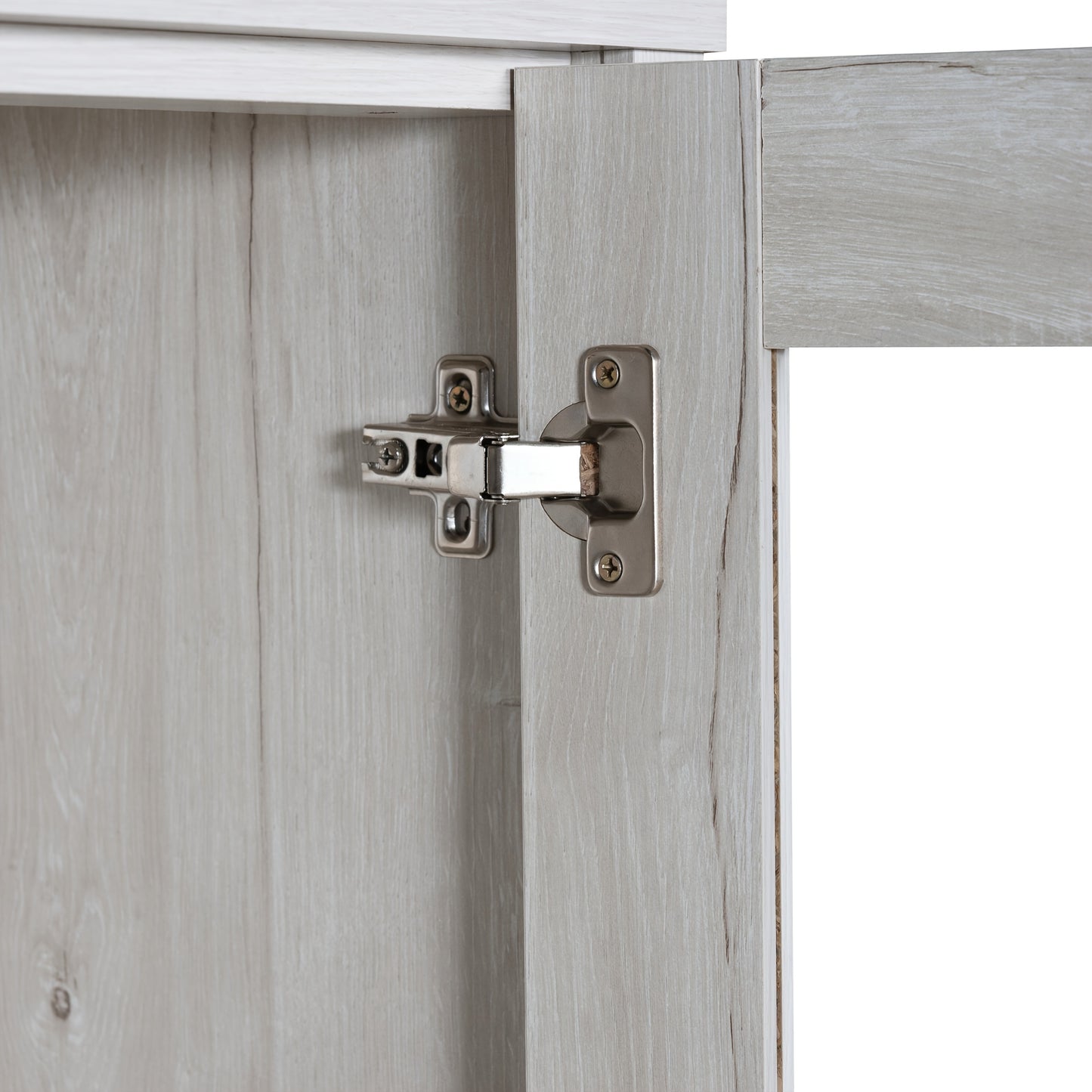 Halgangkast – Opberger – Schoenenkast – Kast – Bergkast – Wit – Hoog Slank Design – Bamboe Met Glazen Deur