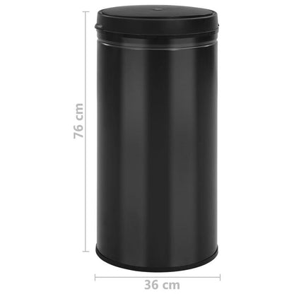Automatische Prullenbak – Afvalbak – Sensorbak – Touchless Prullenbak – Smart Bin – Zwart – 70 Liter Inhoud – Carbon Staal & ABS