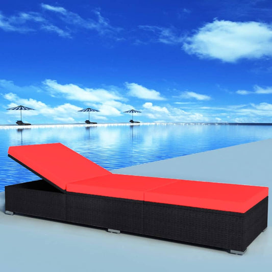 Loungestoel – Verstelbare Tuinstoel – Buitenstoel – Ligstoel - Rattan Stoel – Verstelbare Rugleuning – Weerbestendig Frame – Comfortabel Foam Kussen
