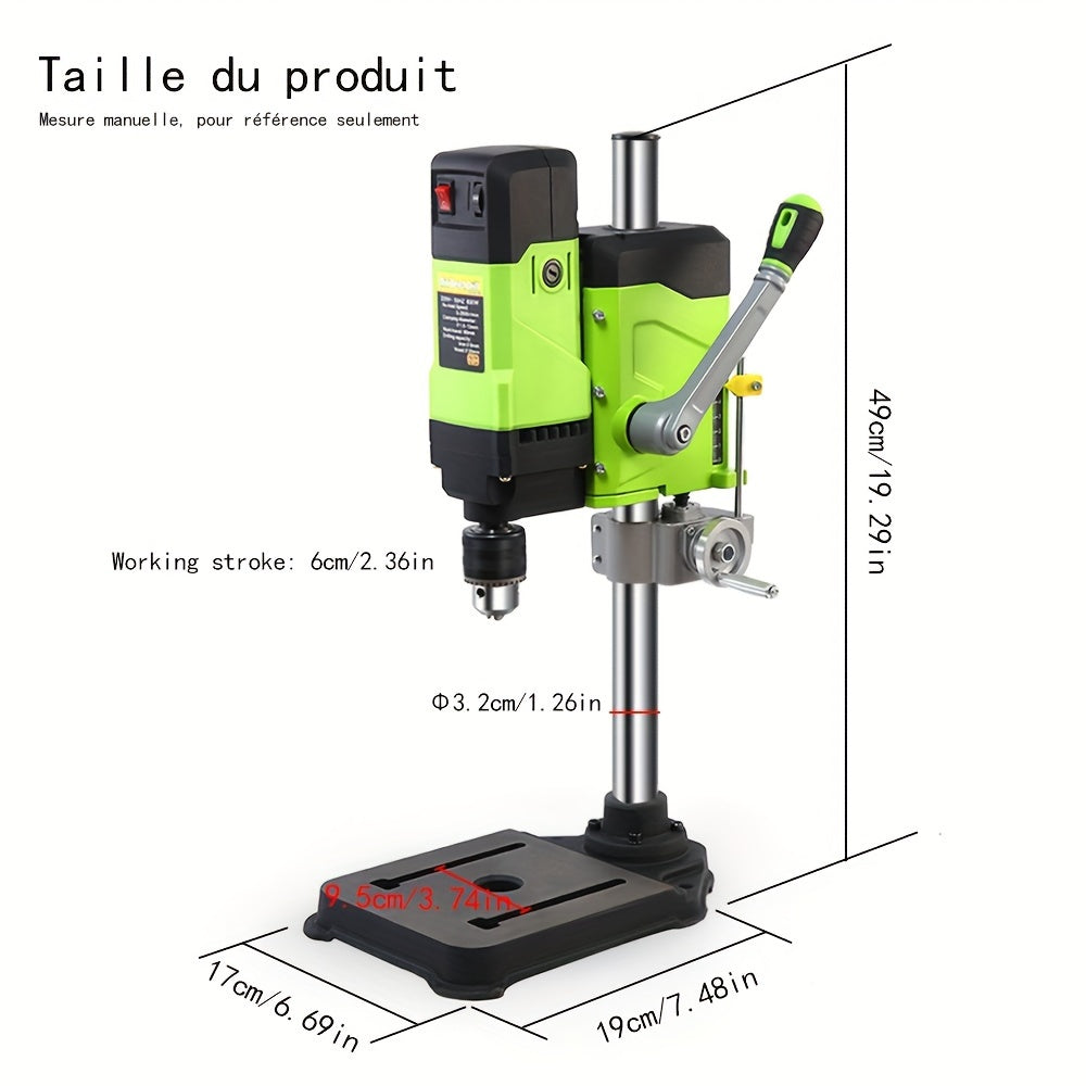 Boormachine Op Statief – Boorstandaard – Boormachine Met Standaard – Elektrische Boormachine – Krachtige Boor – 800W Motor – Variabele Snelheid Tot 2800 Toeren