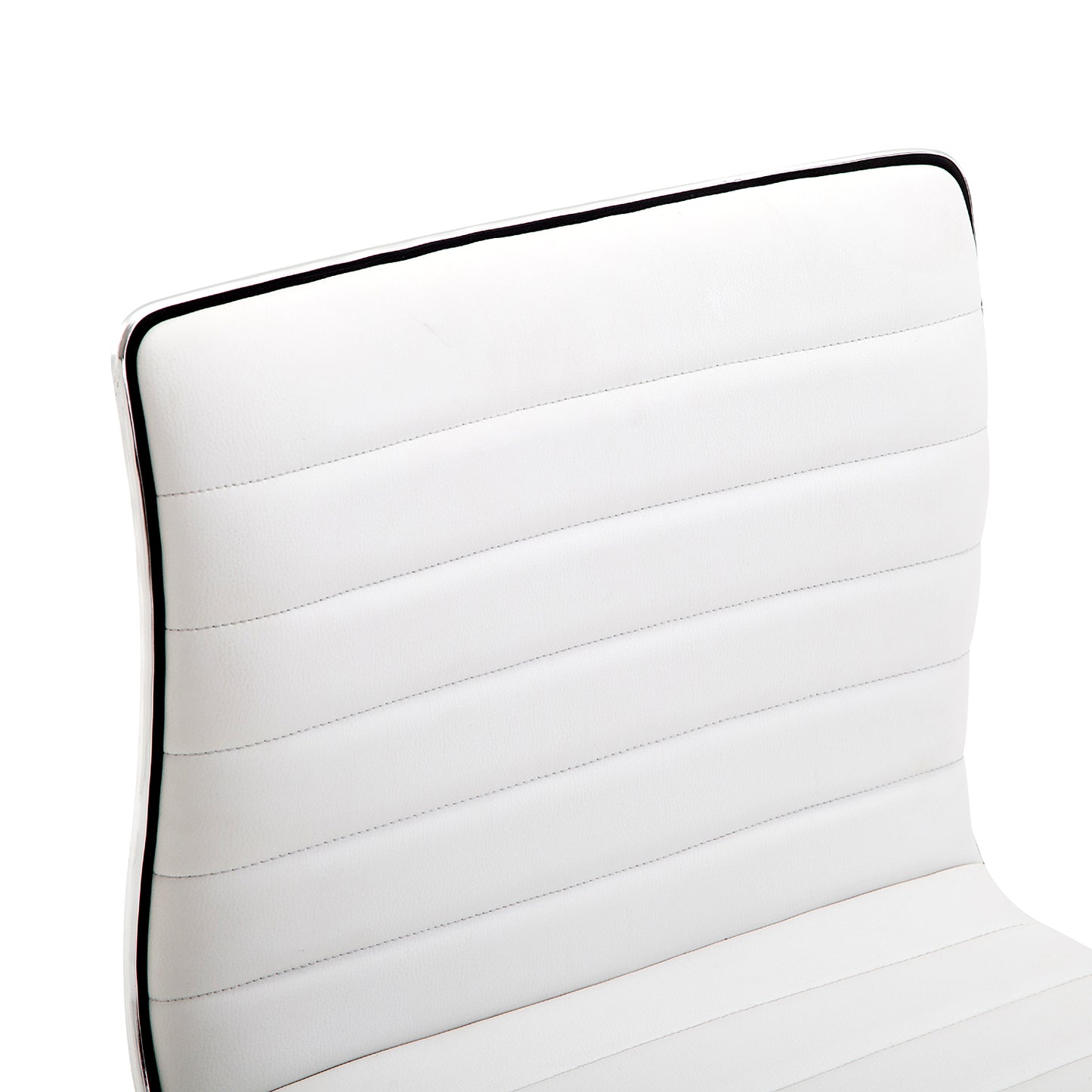 Hairdressing Chair, Salon Chair with Backrest, Height Adjustable, Steel PU, White, 48 x 52 x 78-90 cm