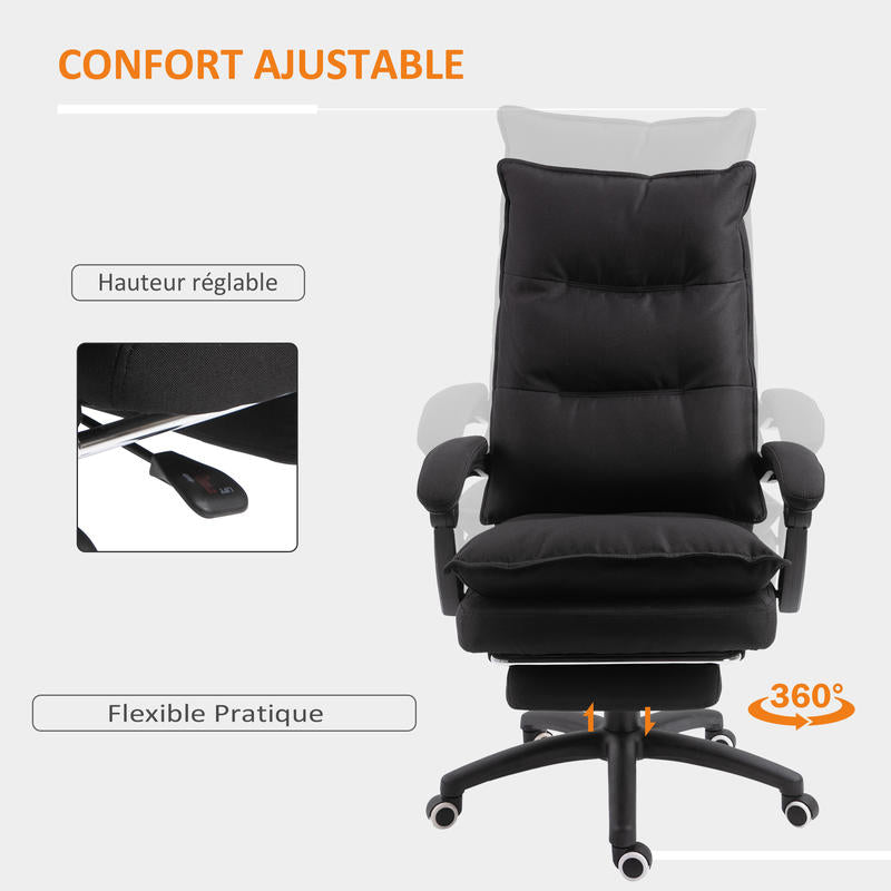 Bureaustoel – Ergonomische Stoel – Office Chair – Gamingstoel – Bureaufiets – Verstelbare Hoogte – Massagefunctie & Voetensteun